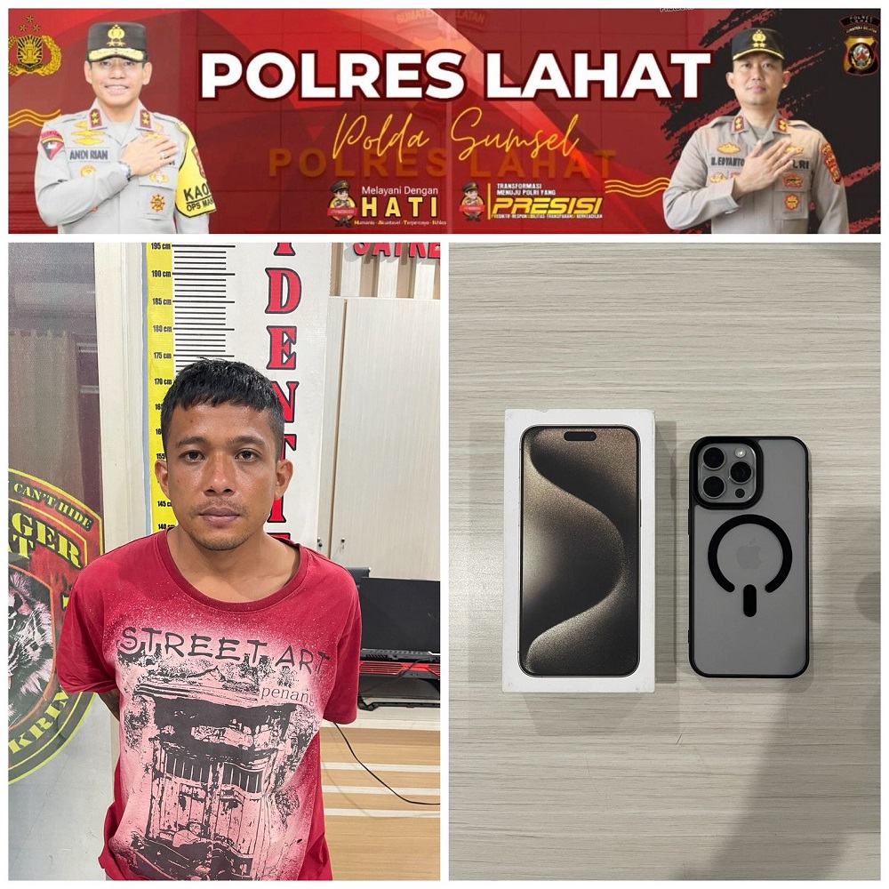 Satgas III Gakkum Sat Reskrim Polres Lahat Ungkap Kasus Pencurian di Jogging Track Tepian Lematang