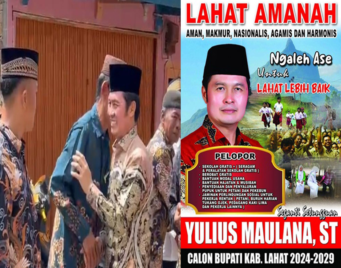 Warga Desa Cecar Sambut Kehadiran Bakal Calon Bupati Lahat Yulius Maulana, Inilah Program YM