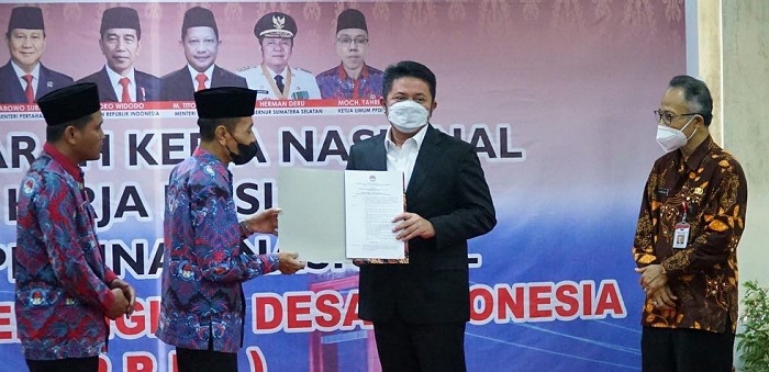 Sumsel Tuan Rumah Rakernas PPDI 2022, H Herman Deru Jadi Bapak PPDI (Perangkat Desa)