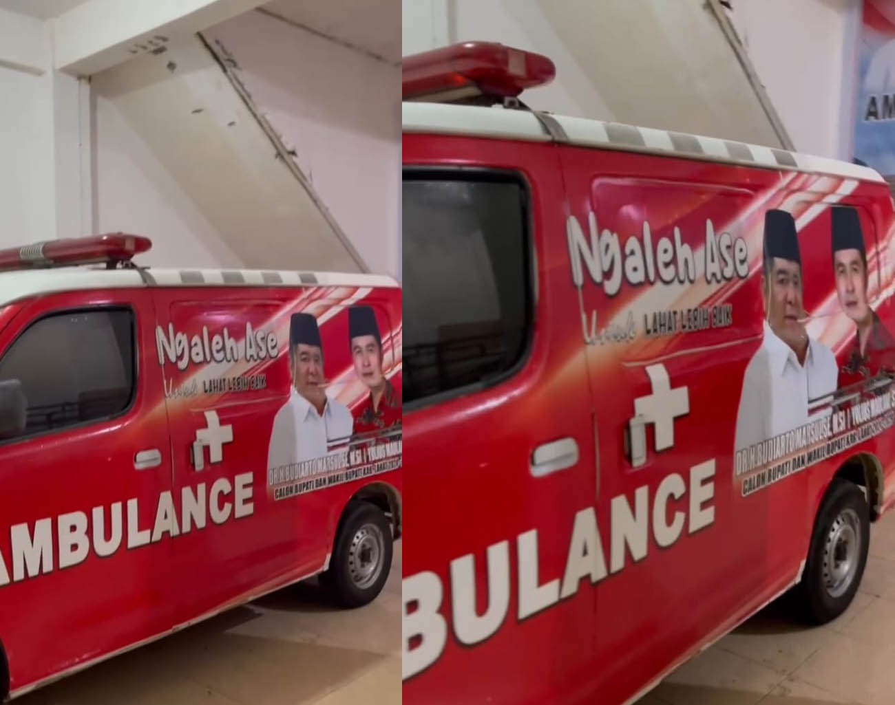 Bantu Masyarakat Kabupaten Lahat, Pasangan YMBM Siapkan Mobil Ambulance Ngaleh Ase