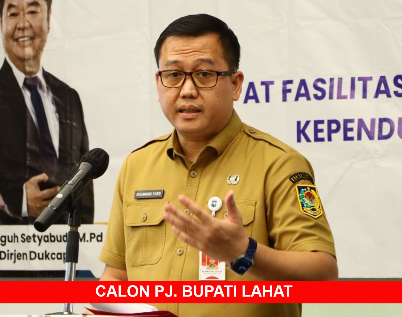 Muhammad Farid Calon Pj Bupati Lahat dari Kemendagri Pimpinan Tito Karnavian