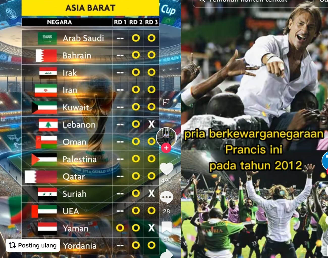 Inilah 13 Negara Asia Barat, Lolos Ronde 3, Erick Thohir: Lawan Indonesia Berat, Kualifikasi Piala Dunia 2026
