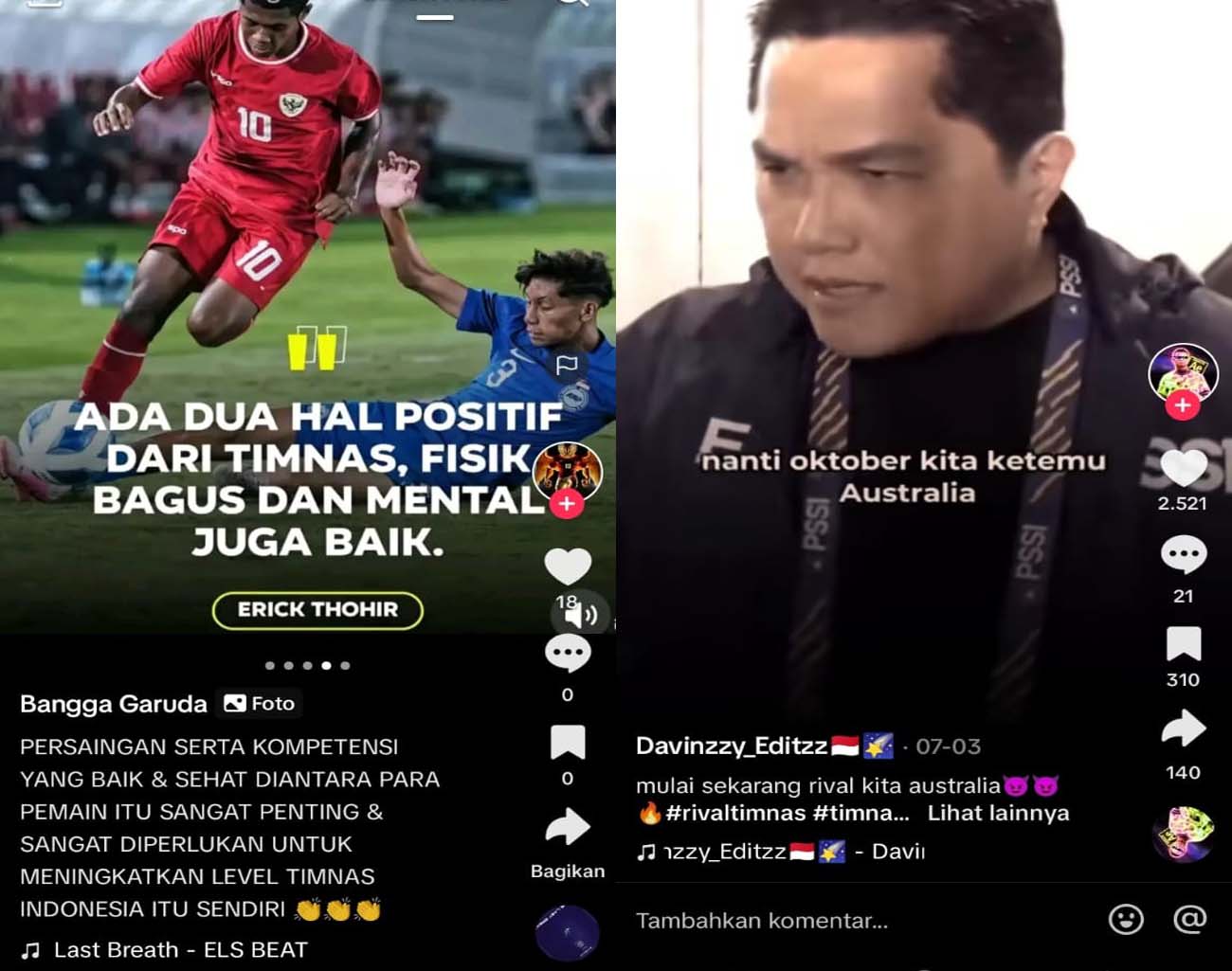 Bocoran Erick Thohir Kondisi Pemain Indonesia, Fisik dan Mental Bagus, Kualifikasi Piala Dunia 2026