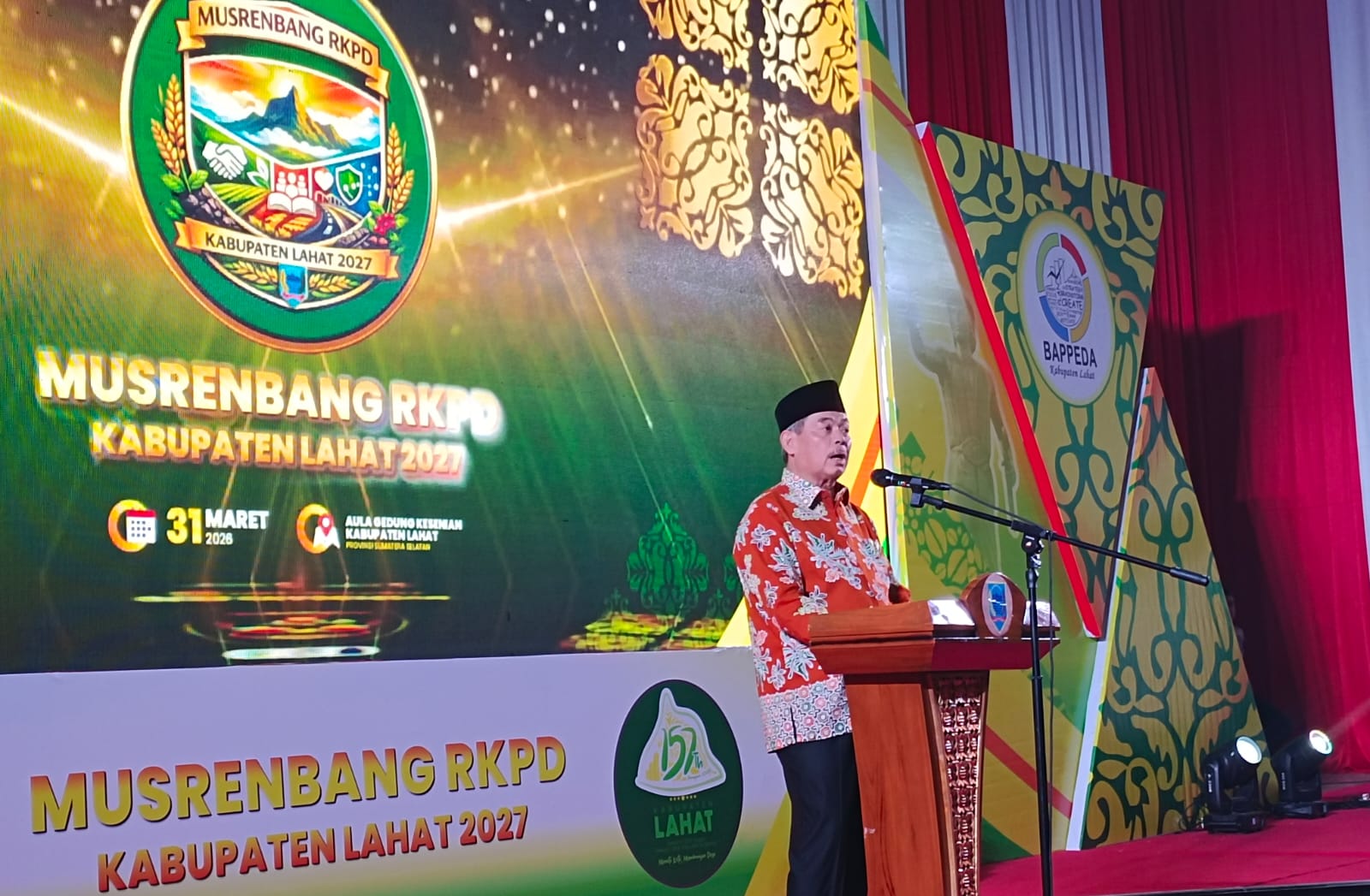 Bupati Lahat: Musrenbang RKPD Lahat 2027, Pemkab Tekankan Kerjasama Stakeholder
