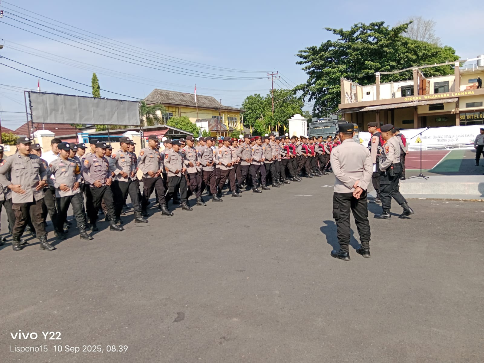 Polres Lahat Gelar Latihan Dalmas Inti, Negosiator, dan Tim Tindak Hadapi Situasi Gangguan Kamtibmas