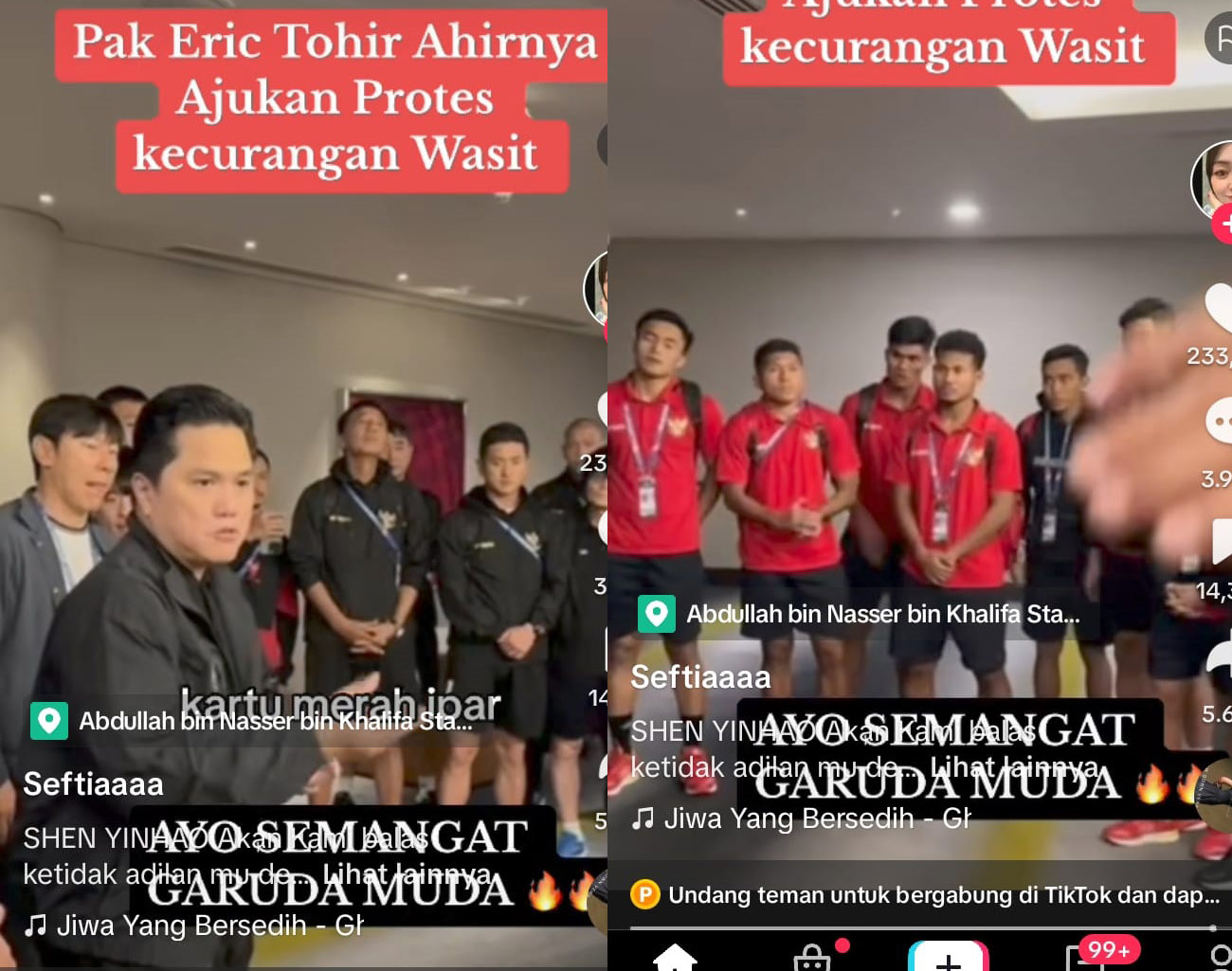 Erick Thohir Tegaskan PSSI Ajukan Protes Kecurangan Wasit Piala Asia U-23 2024 Indonesia vs Uzbekistan