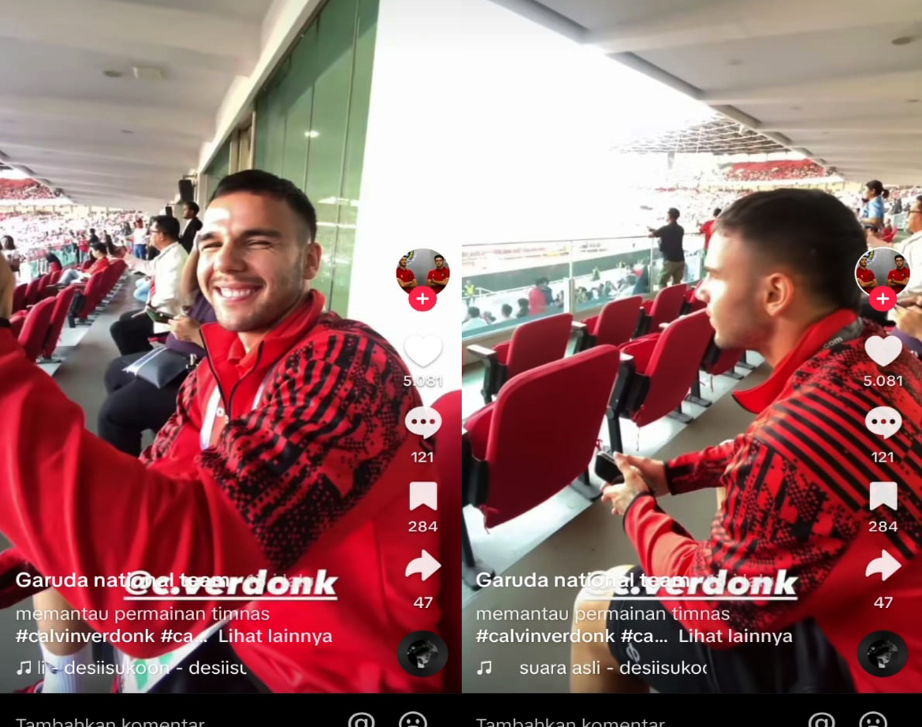 Reaksi Bek Anyar Calvin Verdonk, Saksikan Pertandingan Indonesia vs Irak, Kualifikasi Piala Dunia 2026