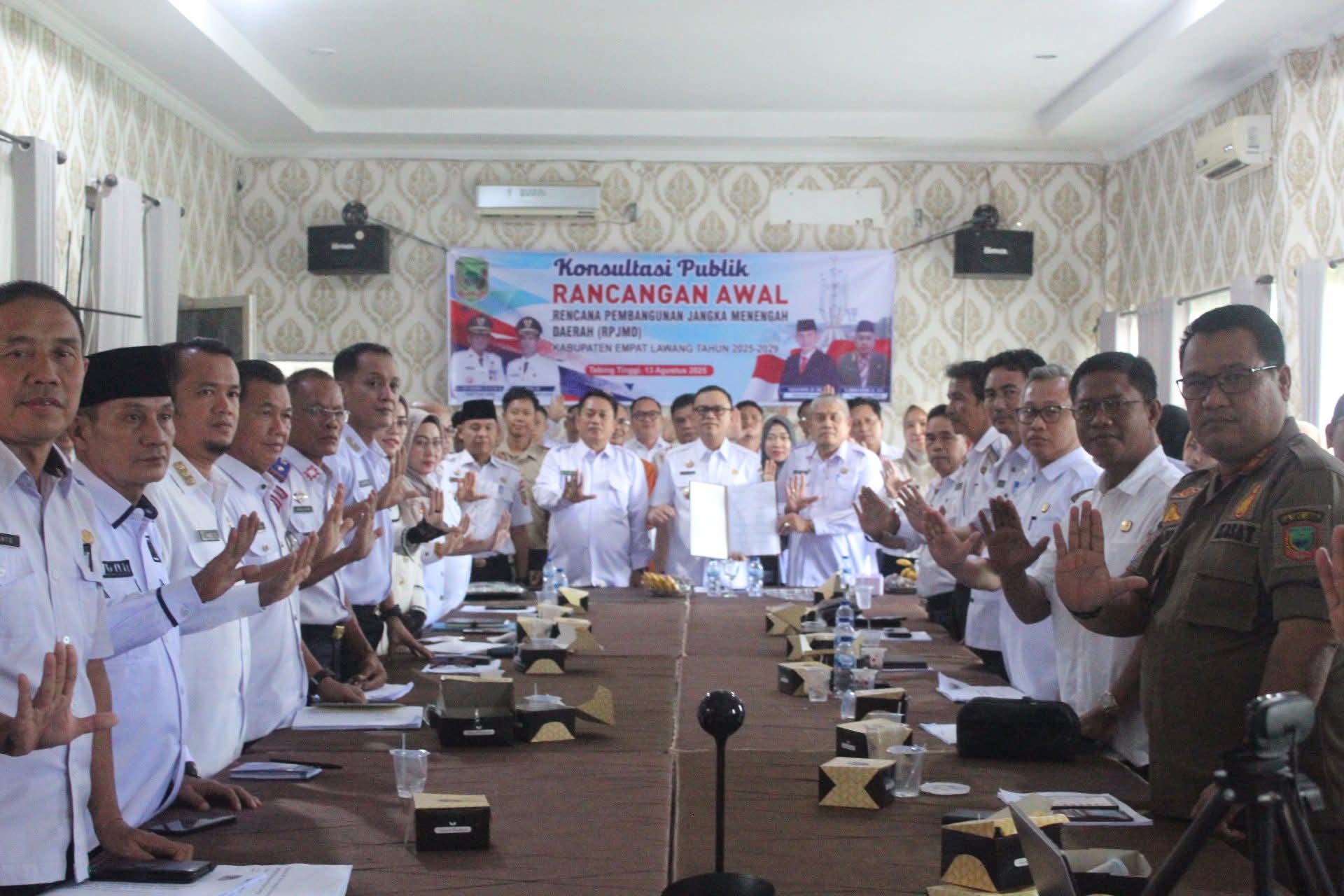 Bupati Empat Lawang Joncik Muhammad Hadiri Rakor Ranwal RPJMD