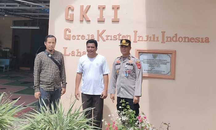 Kabag Ops Polres Lahat Temui Ketua Forum Gereja Lahat, Koordinasi Pengamanan Natal