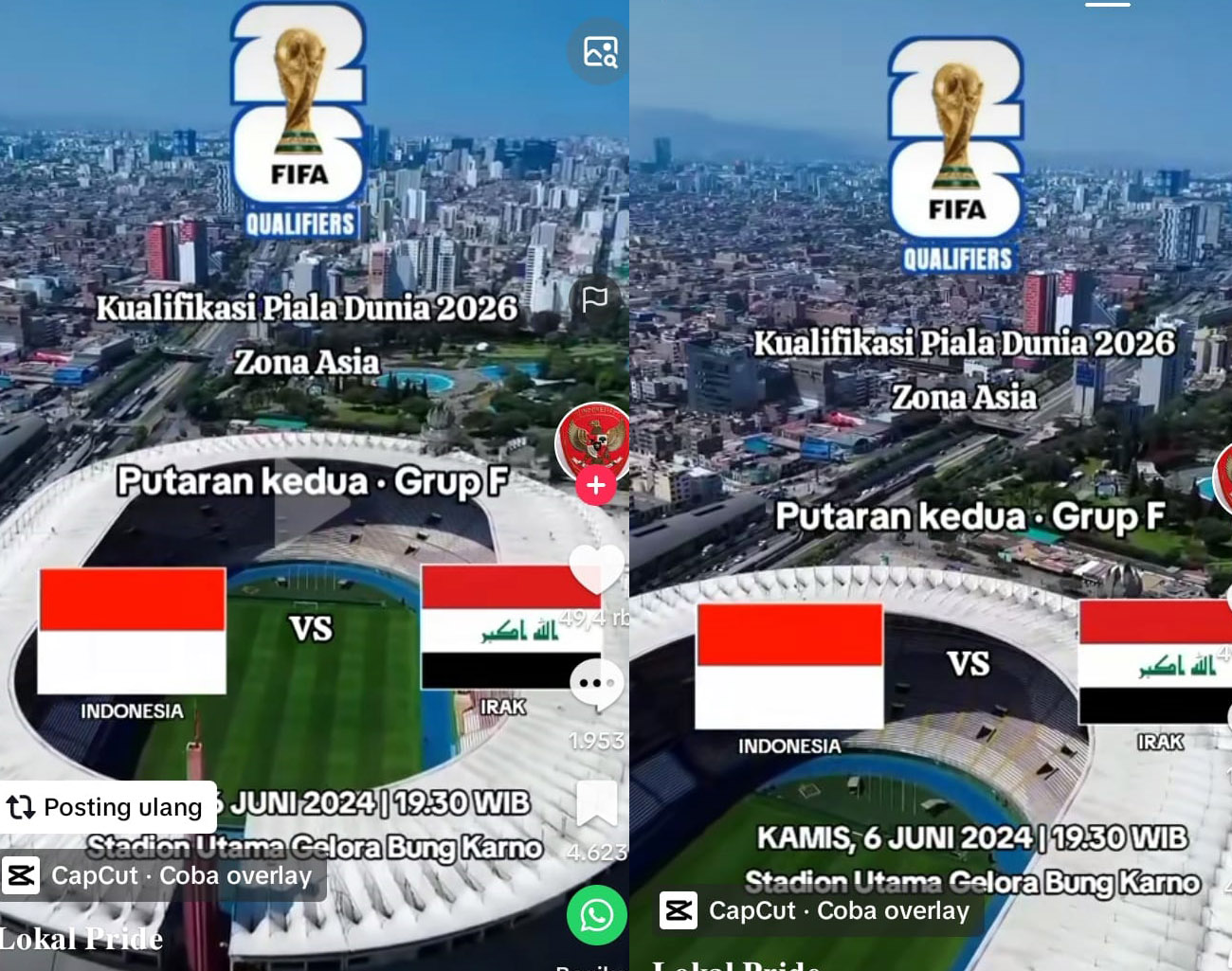 Misi Balas Dendam, Irak vs Indonesia Bertemu Kualifikasi Piala Dunia 2026 di Stadium Gelora Bung Karno Jakarta