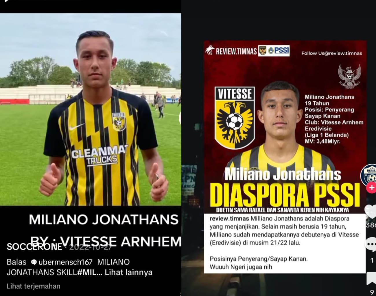 Miliano Jonathans Gabung Timnas Indonesia, Gelandang Serang Belanda, Kualifikasi Piala Dunia 2026