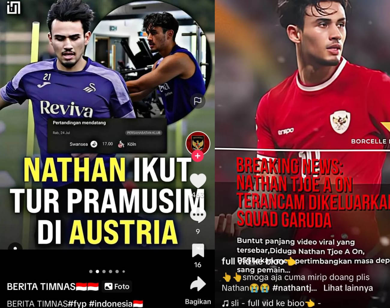 Klub Liga Inggris Bawa Nathan Tjoe-A-On, Swansea City Tur Pramusim, Pemain Indonesia, Kualifikasi Piala Dunia