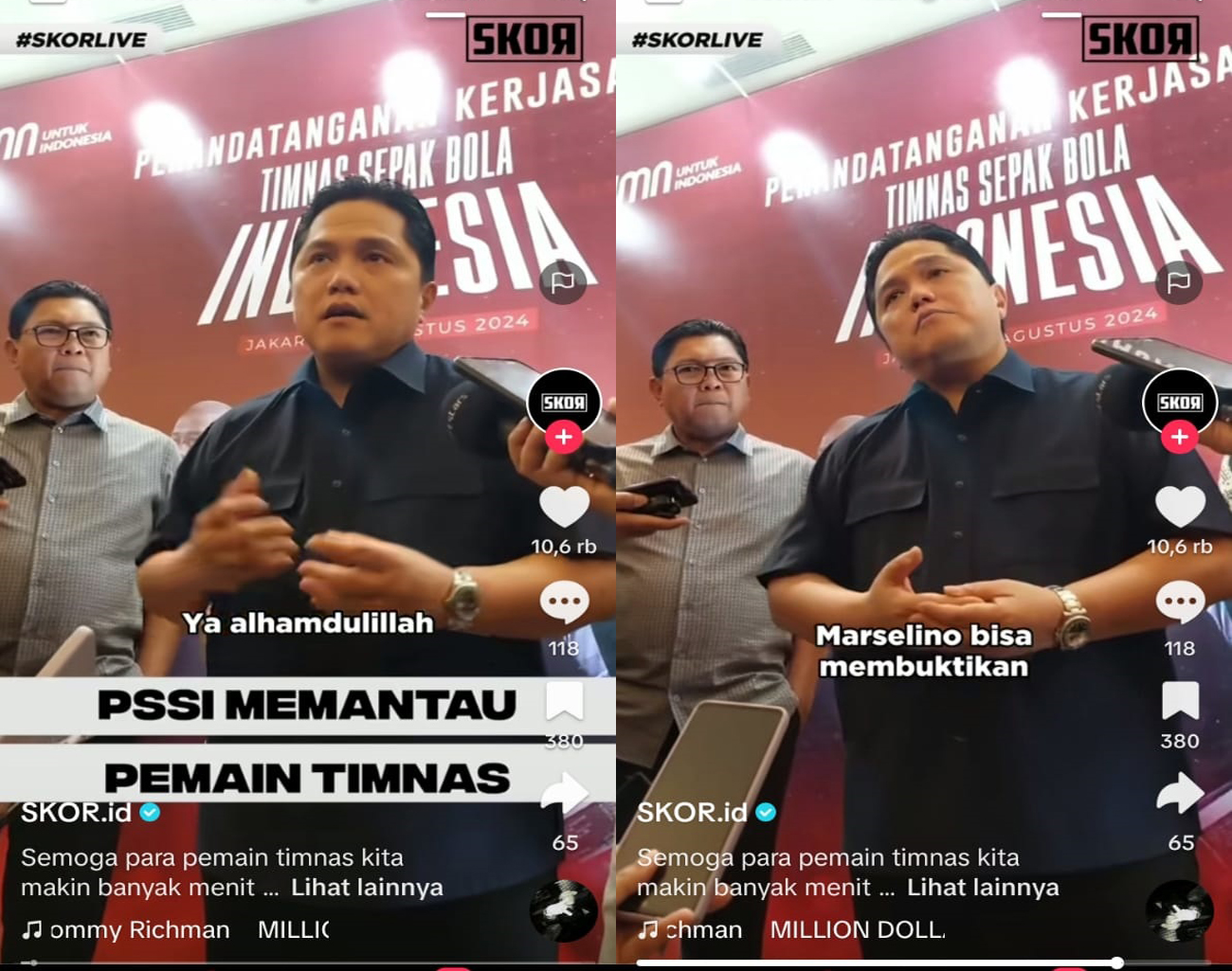 Ketua PSSI Erick Thohir, Pantau Pemain Timnas Indonesia, Kualifikasi Piala Dunia 2026