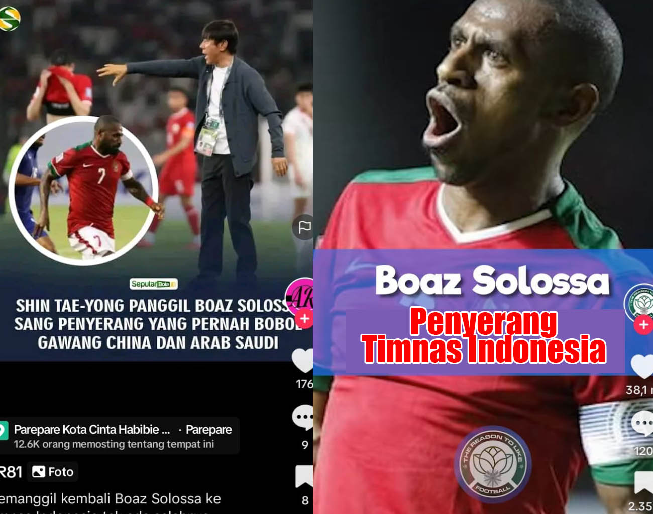 Muncul Boaz Solossa, Penyerang Hebat Timnas Indonesia, Shin Tae Young, Kualifikasi Piala Dunia 2026
