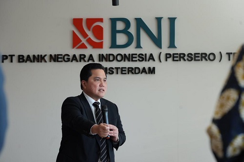 Kunjungan Menteri Erick, BNI Amsterdam Tangkap Peluang Pasar Global