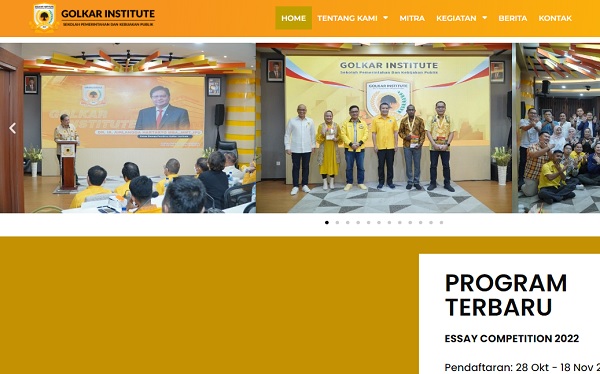 Link Golkar Institute Menggelar Essay Competition 2022 Khusus Mahasiswa S1, Hadiah Ratusan Juta