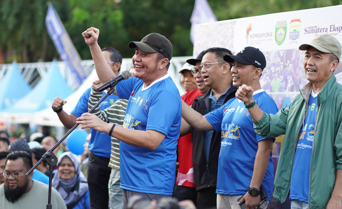 Meriahkan HUT Sumatera Ekspres ke-30, Gubernur Herman Deru: Jalan Sehat Jadi Ajang Silaturahmi dan Hidup Sehat