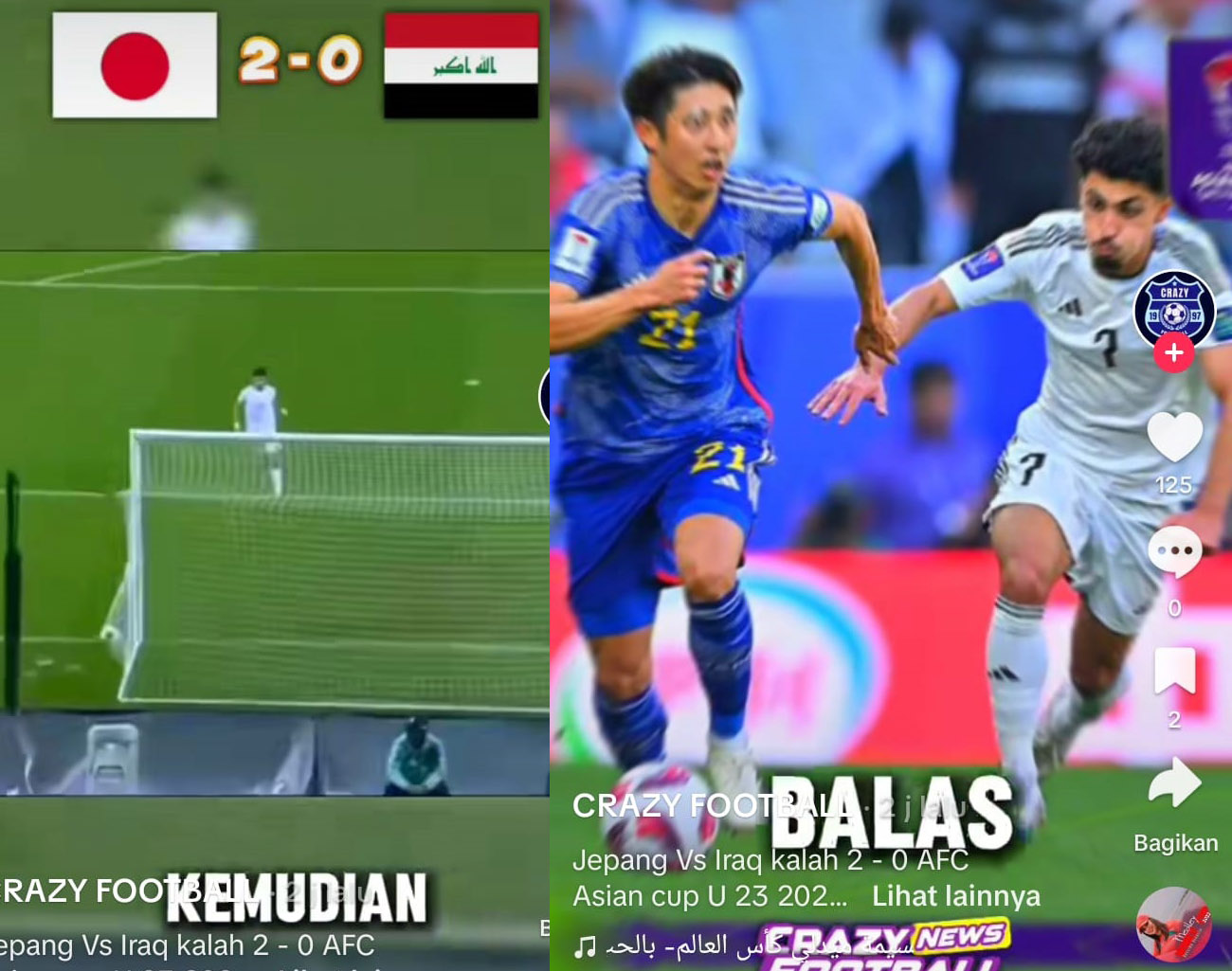 Timnas U-23 Jepang Berhasil Melaju Babak Final Piala Asia U-23 2024, Irak Lawan Indonesia