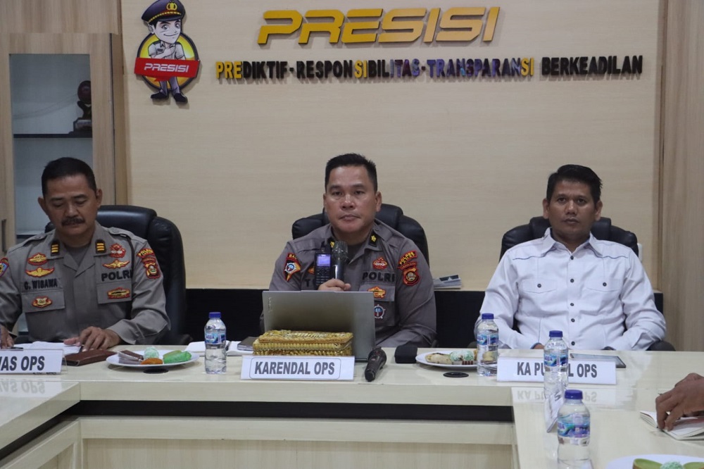 Sasaran Penegakan Hukum dan Gangguan Kamtibmas, Polres Lahat Ikuti Latihan Pra Operasi Sikat Musi II 2025