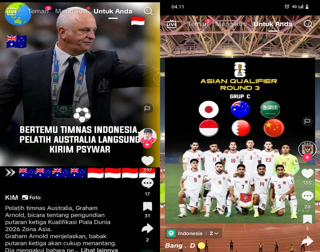 Pelatih Australia Langsung Panik, Indonesia vs Australia, Hasil Drawing Kualifikasi Piala Dunia 2026