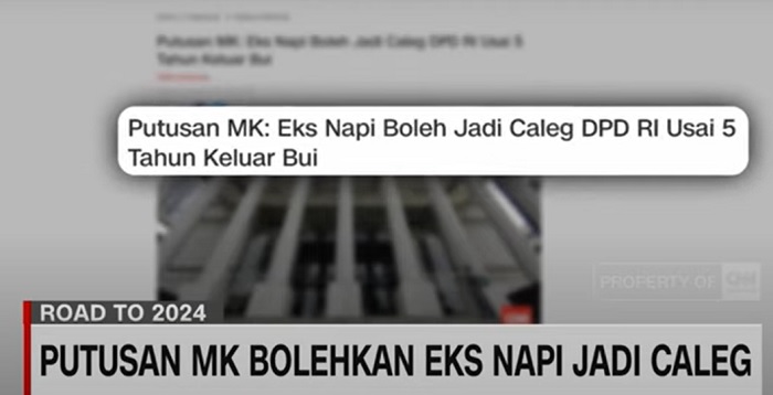 KPU Penuhi Permintaan ICW Umumkan Caleg DPR dan DPD RI Mantan Narapidana Korupsi