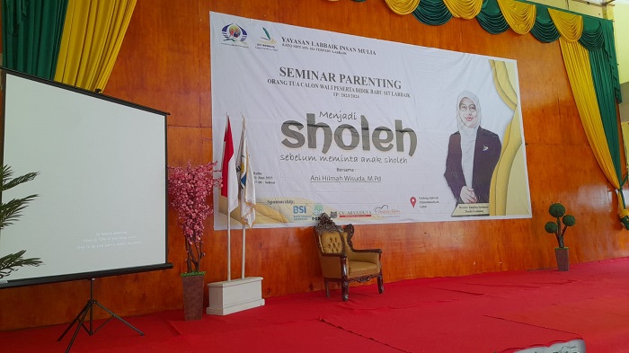 SIT Labbaik Lahat akan Menggelar Seminar Parenting Hadirkan Direktur Auladina Indonesia School Bandar Lampung