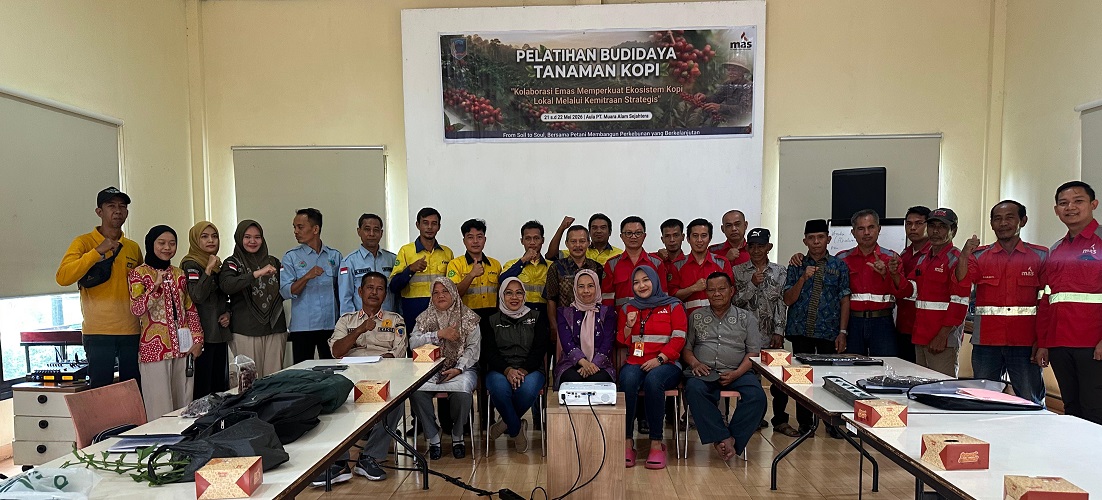 Kolaborasi PT MAS dan Dinas Perkebunan Lahat Gelar Pelatihan Budidaya Kopi Bagi Petani Kopi di Merapi Area
