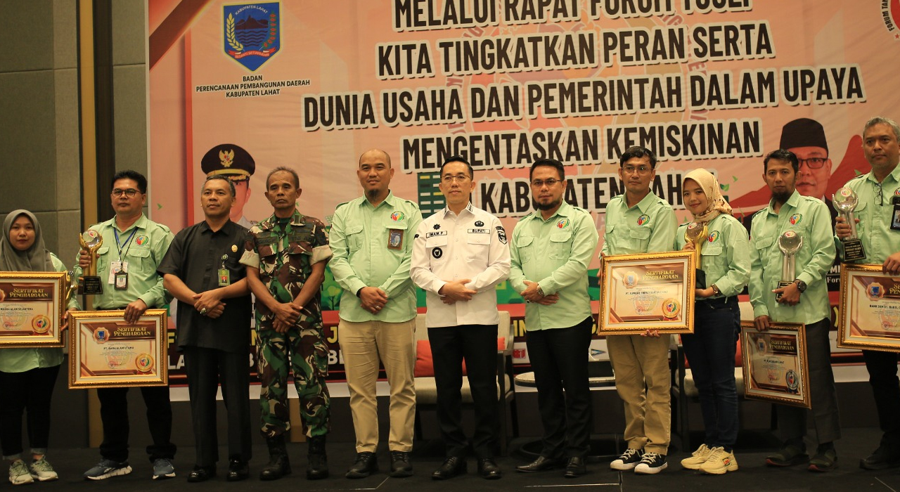 Untuk Kali Ketiga, PLN UP3 Lahat Sabet Serelo CSR Award dari Pj Bupati Lahat Imam Pasli