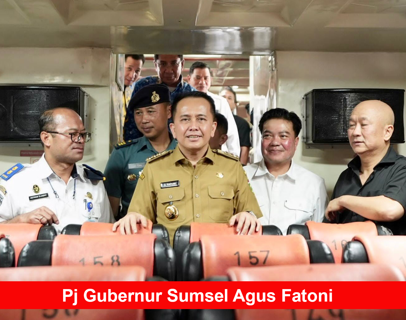 Pj Gubernur Sumsel Agus Fatoni Resmikan Renovasi Gedung Terminal Pelabuhan Boom Baru Palembang