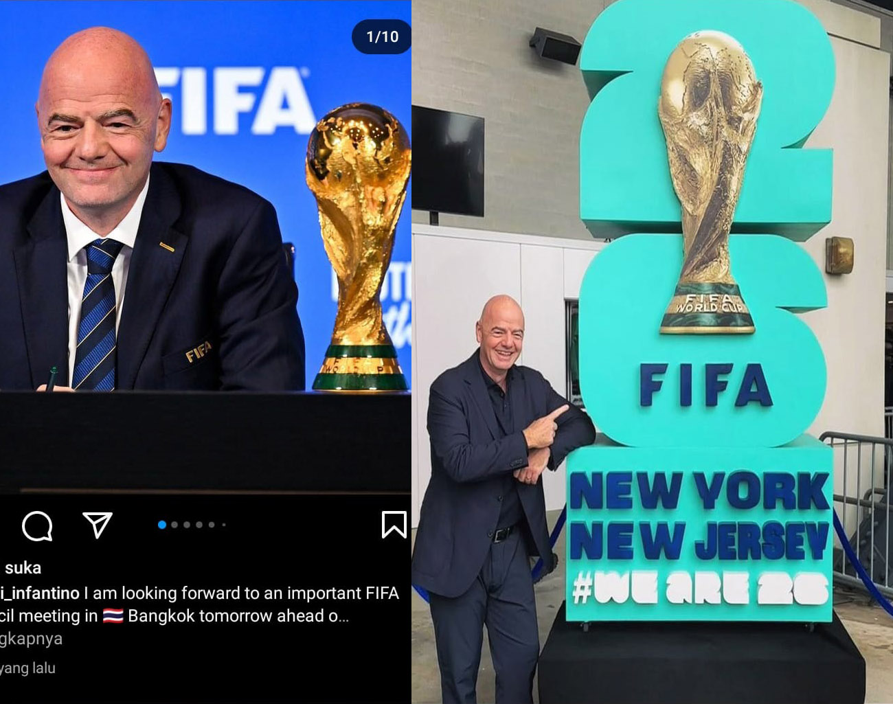 Tuan Rumah Piala Dunia 2026 New York Amerika Serikat, Presiden FIFA Ajak Penggemar Sepak Bola Ramaikan