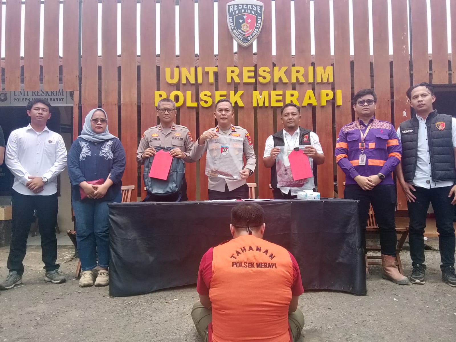 Tak Sampai 24 Jam, Polsek Merapi Barat Amankan Tersangka Penganiayaan Rekan Kerja 
