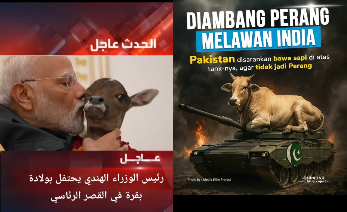 India Minta Bantuan Dewa Siwa Perang Lawan Pakistan, Naredra Modi Cium Sapi Simbol Perang Suci