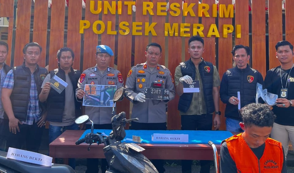 Kejar Kejaran, Curanmor di Merapi Timur, Belum 1×24 Jam Unit Reskrim Merapi Barat Berhasil Tangkap Pelaku