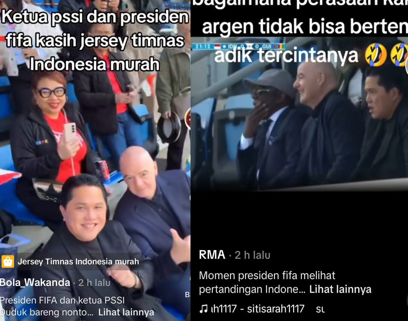 Presiden FIFA  Beri Perhatian Sepak Bola Indonesia, Ketua PSSI Erick Thohir Senang Gianni Infantino Hadir