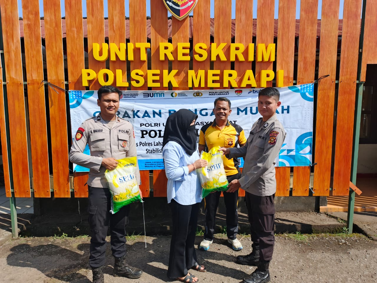 Wujudkan Gerakan Pangan Murah Polri, Sinergi Polres Lahat dan Bulog Cabang Lahat Sasar Wilayah Merapi