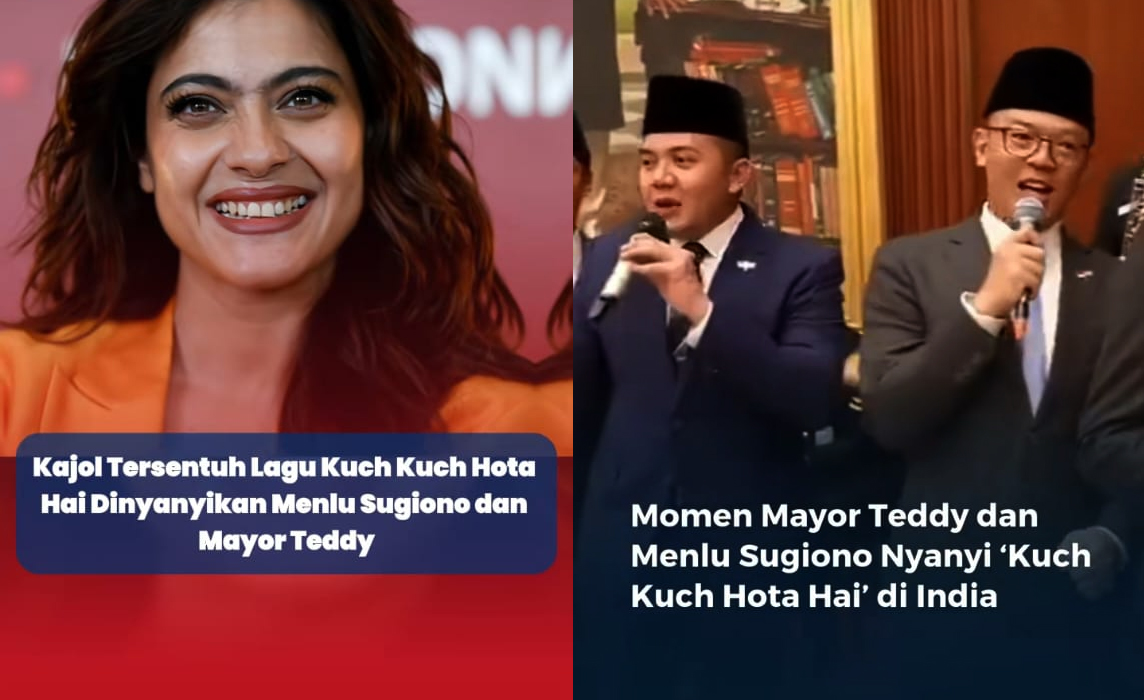 Senyum Kajol, Mayor Teddy-Menlu Sugiono Nyanyi, 82 Persen Pengguna Google, Suka Kuch Kuch Hota Hai