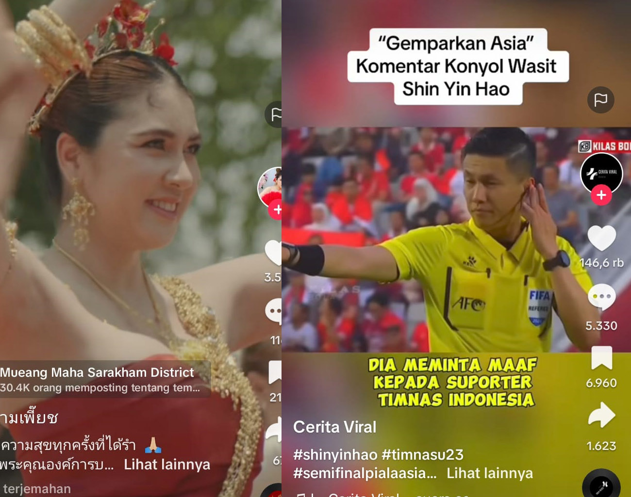 Shin Yin Hao: Im Sorry My Friend…., Wasit Asal Cina ini Minta Maaf kepada Indonesia Piala Asia U-23 2024
