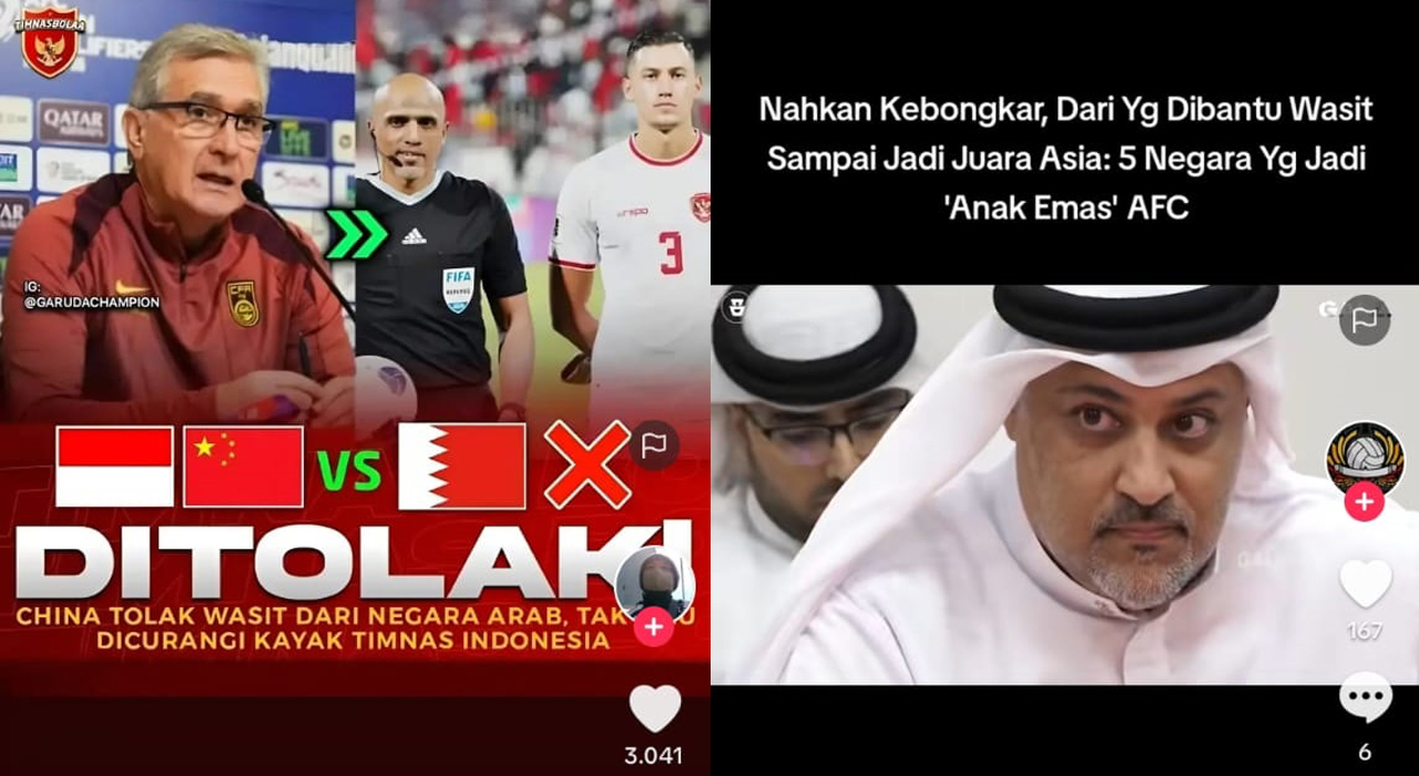 Ketegasan China, Tolak Wasit Asal Arab, Negara Kesayangan AFC, Kualifikasi Piala Dunia 2026