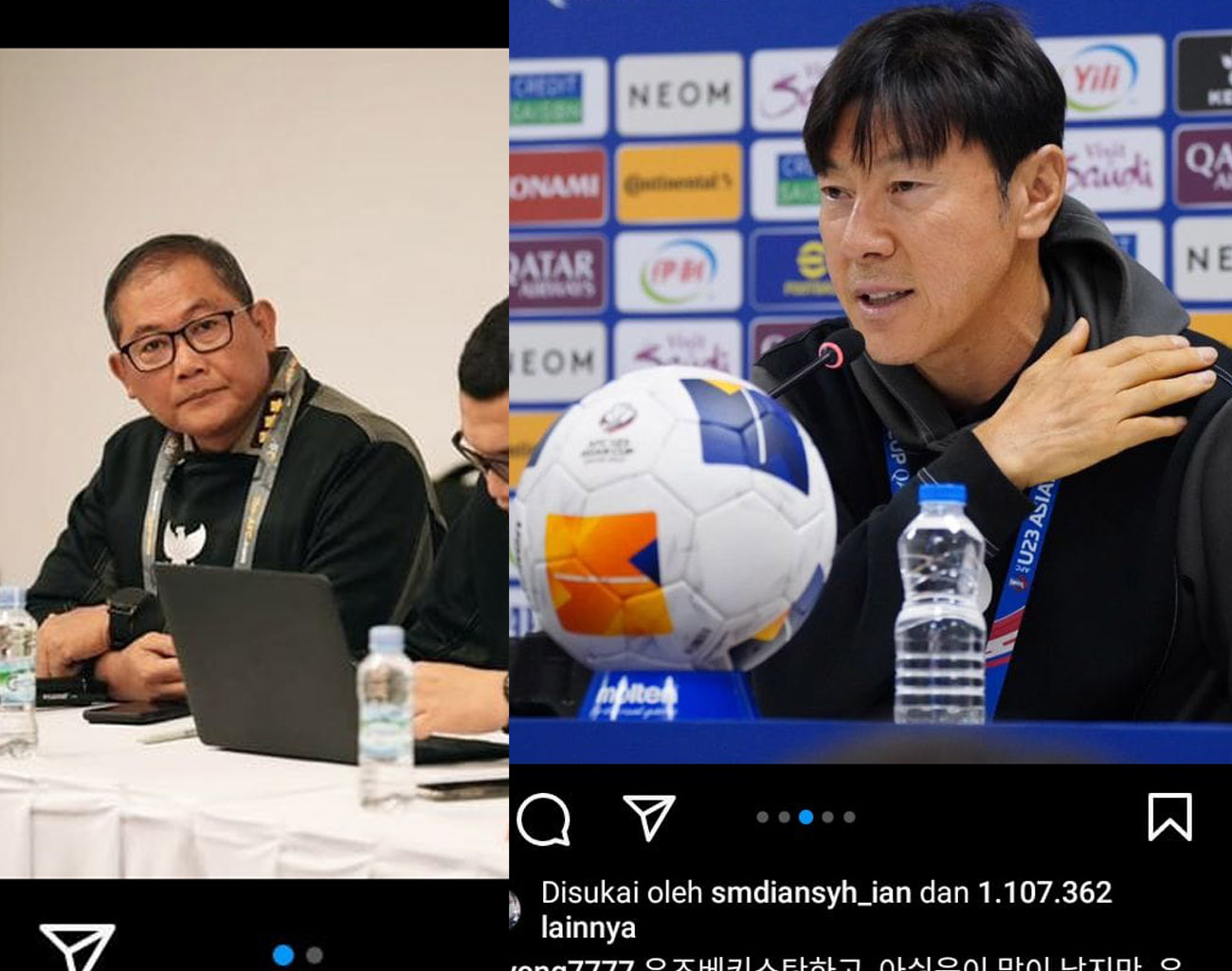 Shin Tae Young- Sumardji Pimpin Timnas Senior, Ketua PSSI Erick Thohir Umumkan Pimpinan Timnas