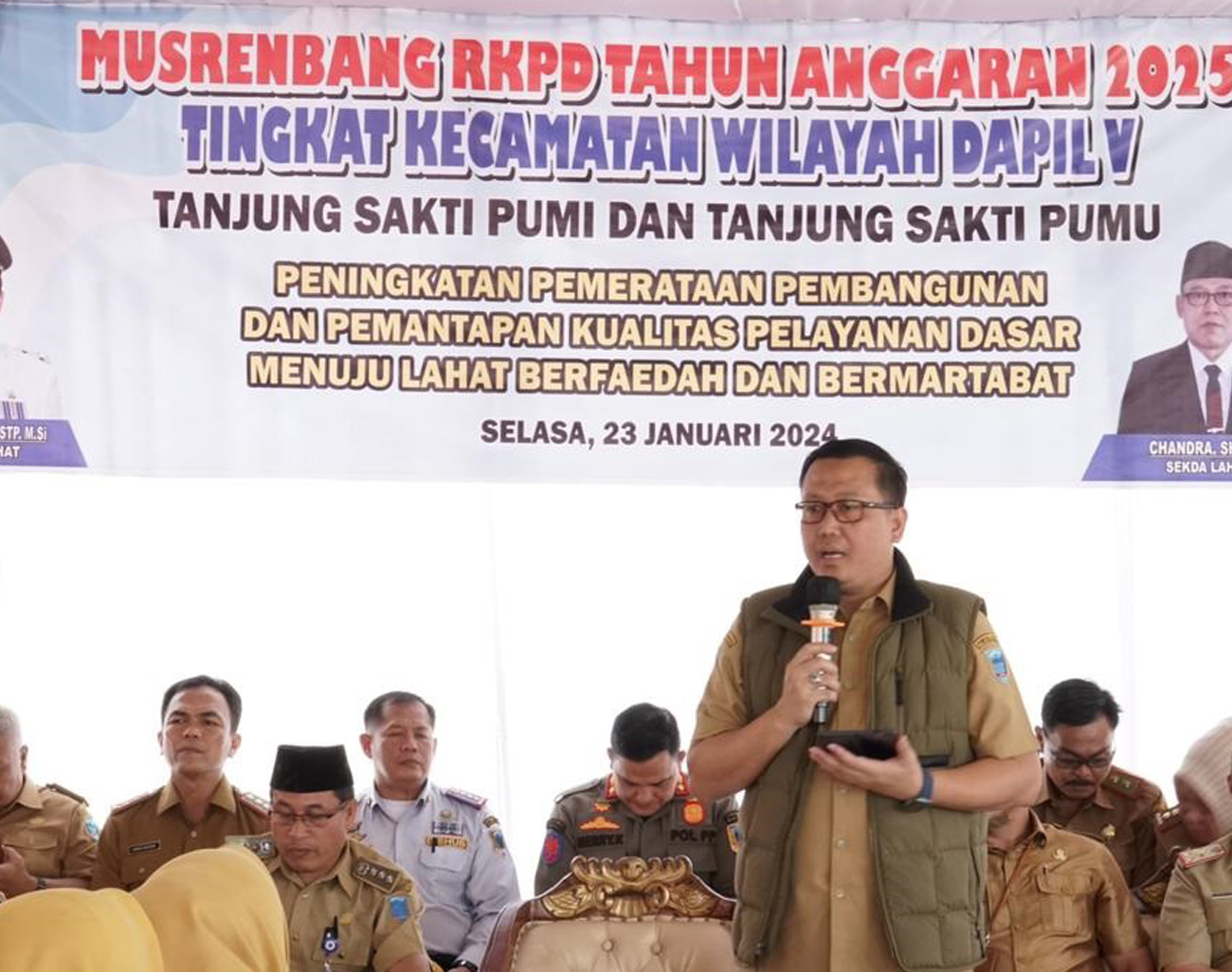 Inilah Sambutan Pj Bupati Lahat Muhammad Farid pada Acara Musrenbang RKPD Tahun Anggaran 2025 di Tanjung Sakti
