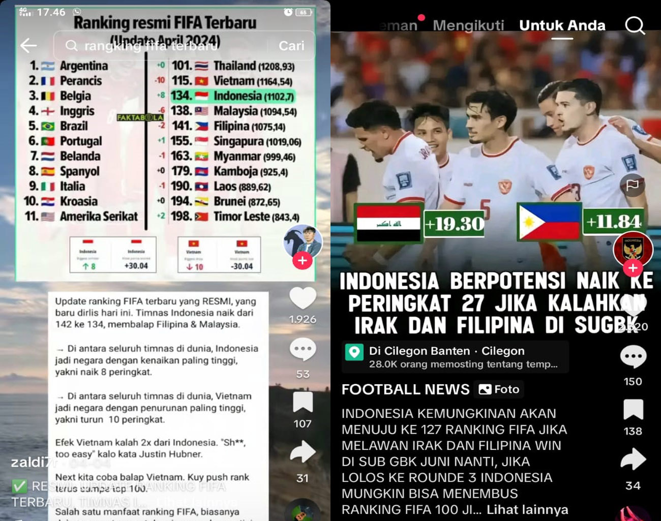 Inilah Rangking Indonesia Menang Lawan Irak dan Filipina, FIFA Amati Sepak Bola Indonesia