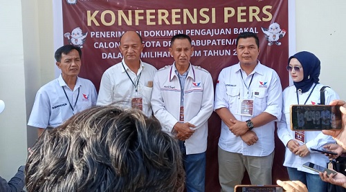 Partai Perindo Lahat Serahkan Berkas Bacaleg ke KPU Lahat, ini yang Disampaikan Husril Pansyah