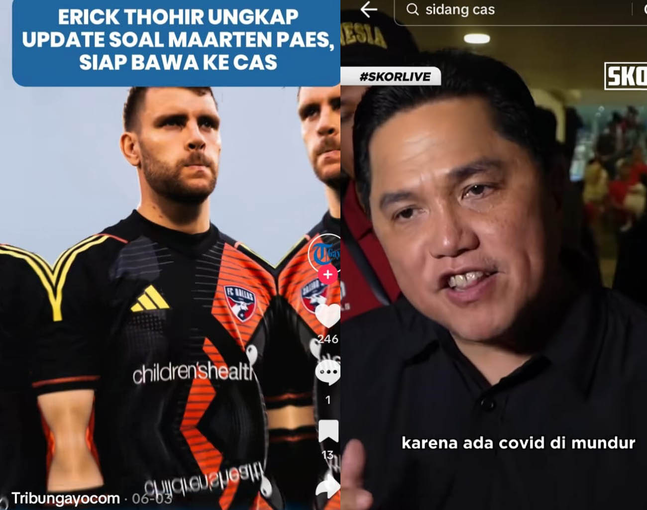 Erick Thohir Perjuangkan Maarten Paes, Kiper Andalan Indonesia dari Amerika, Ronde 3 Kualifikasi Piala Dunia