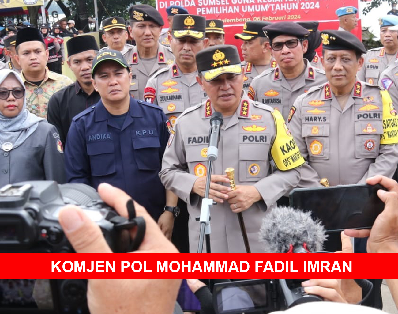 Inilah Harapan Komjen Pol Mohammad Fadil Imran kepada Personel Polda Sumsel Hadapi Pemilu 2024