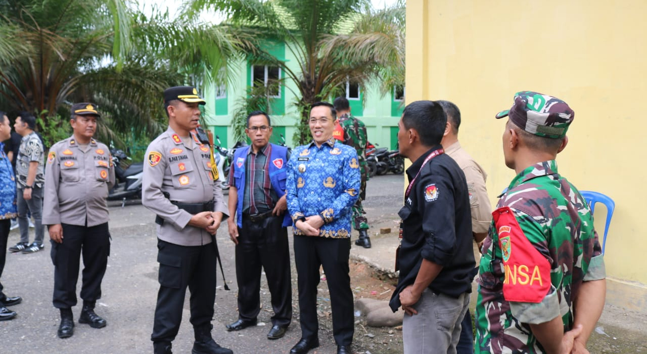 Kolaborasi Polres dan Kodim, Satpol PP dan Dishub, Patroli Cipta Kondisi Sidang Pleno Tingkat PPK di Lahat