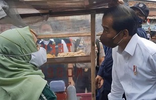 Jokowi Kunjungi Pasar Tanjung Enim