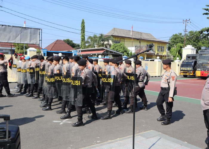 Optimalkan Tugas Pengendalian Massa, Personel Dalmas Polres Lahat Simulasi Penanganan Unjuk Rasa