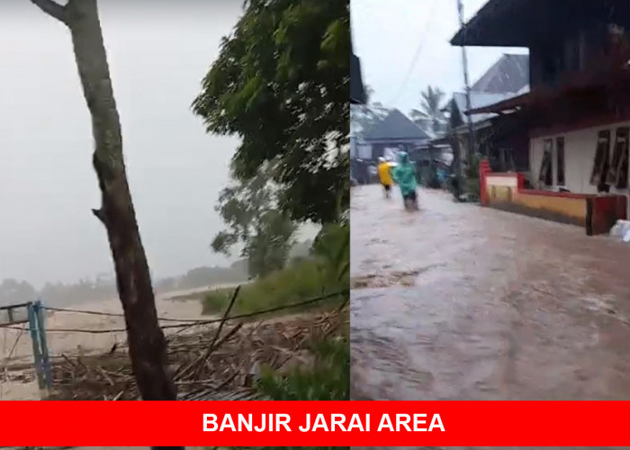 Banjir di Jarai Area dan Kota Pagar Alam, Waspada Air Mengalir ke Sungai Lematang Lahat