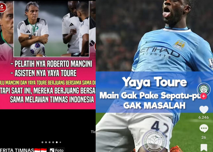 Roberto Mancini Rekrut Yaya Toure, Manchester City Hadapi Indonesia, Kualifikasi Piala Dunia 2026