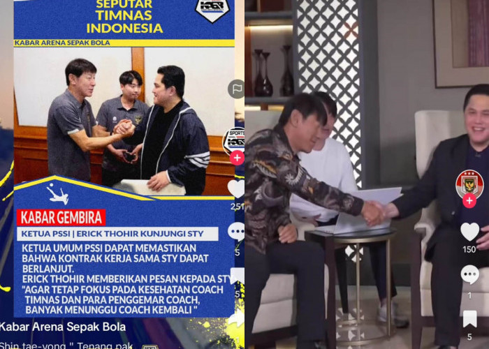 Erick Thohir Besuk Shin Tae Young, Pastikan STY Tetap Pelatih Timnas Indonesia, Kualifikasi Piala Dunia 2026